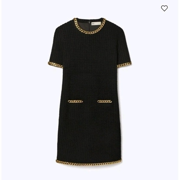 Tory Burch Formal Black Wool Dress Size XL - Picture 2 of 13